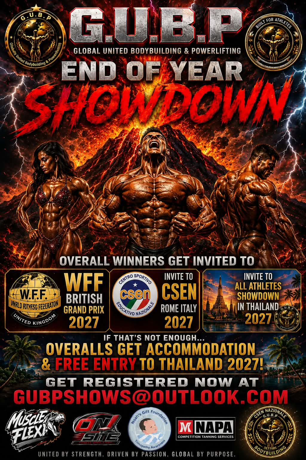 G.U.B.P Charity End of Year Showdown — 29 November 2026, Arden Hall Birmingham. WFF Qualifier.